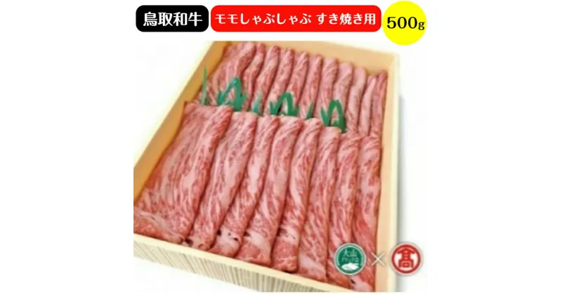 【ふるさと納税】はなふさ 鳥取和牛 モモしゃぶしゃぶ すき焼き用 500g 冷凍（大山ブランド会）【34-AC1】はなふさ精肉店 肉 牛 牛肉 和牛 すきやき スキヤキ 国産 鳥取県産 お取り寄せ グルメ 鳥取県 米子市