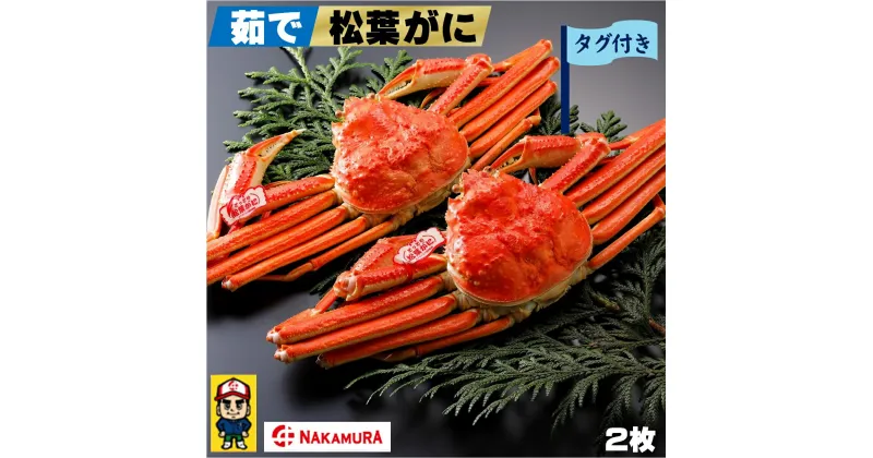 【ふるさと納税】先行予約 鳥取県産 タグ付 茹で松葉がに 大2枚 計約1.6kg ボイル済 冷蔵【23-160-002】【11月8日～2月末発送】中村商店 松葉ガニ 松葉かに かに カニ 蟹 鳥取 カニ身 かにミソ お取り寄せ グルメ 鳥取県 米子市 送料無料