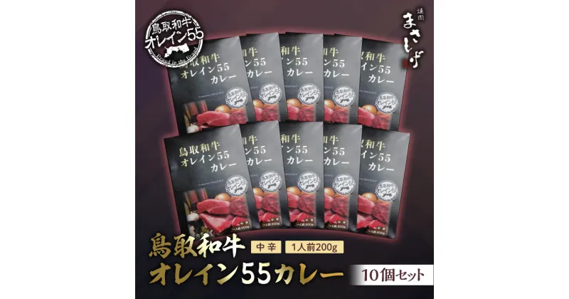 【ふるさと納税】鳥取和牛 オレイン55 カレー 10個 セット レトルト 常温 備蓄 非常食