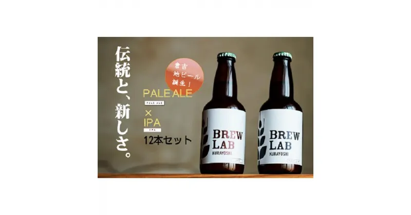 【ふるさと納税】クラフトビール ペールエール ＆ IPA（12本入） BREW　LAB　KURAYOSHI 飲み比べ セット ビール クラフトビール 酒 母の日 父の日 敬老の日