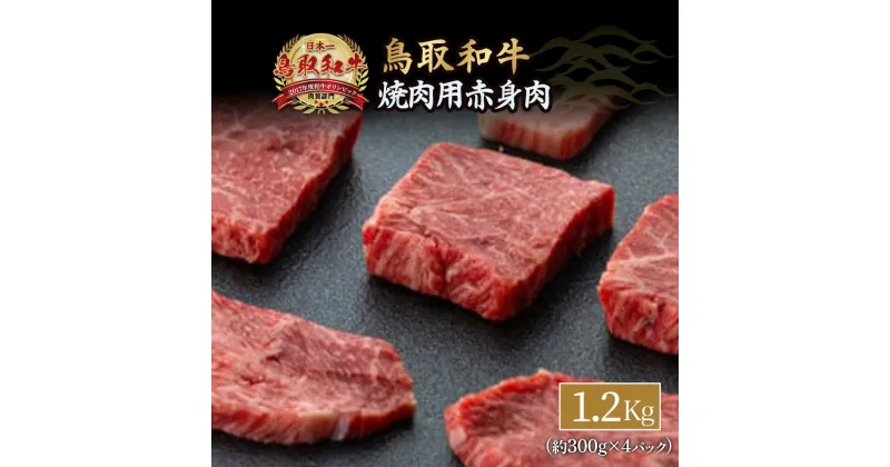 【ふるさと納税】鳥取和牛 焼肉 用 赤身 肉 1.2kg 約300g × 4パック 小分け 牛肉　ウデ　モモ