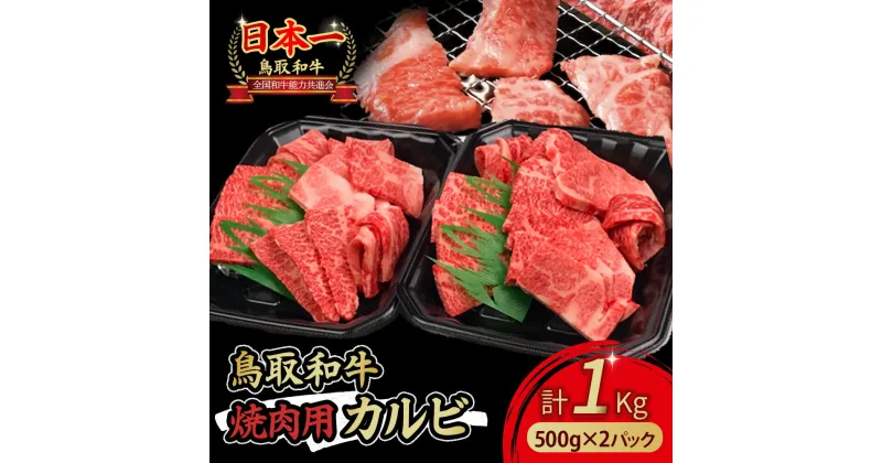 【ふるさと納税】鳥取和牛 焼肉 用 カルビ 1kg（約500g×2） 牛肉 バーベキュー 肉 鳥取和牛 ブランド牛 焼肉 国産