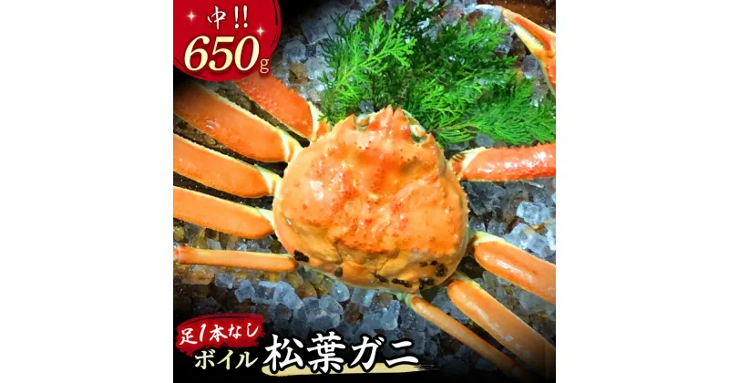 【ふるさと納税】 【先行予約】【魚倉】足1本なし ボイル 松葉ガニ（中 650g 以上）訳あり ズワイガニ 松葉蟹 欠け カニ かに かにしゃぶ 規格外 不揃い キズ 【11月から3月発送予定】 先行予約 早期受付