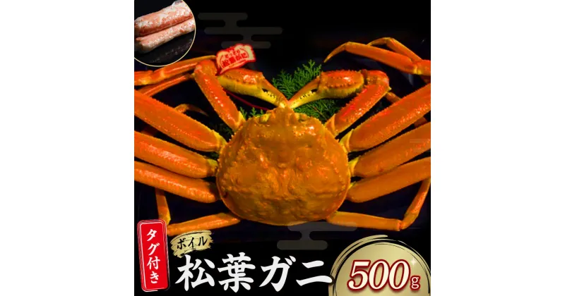 【ふるさと納税】【先行予約】【魚倉】タグ 付き ボイル 松葉ガニ（ 500g 以上） ズワイガニ 松葉蟹 カニ かに かにしゃぶ 【11月から3月発送予定】 早期受付 先行予約