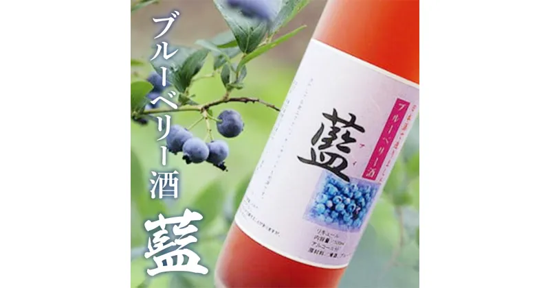 【ふるさと納税】ブルーベリー酒 【藍】 500ml 2本 家飲み 宅飲み