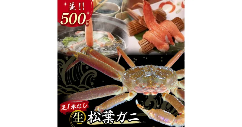 【ふるさと納税】 【先行予約】【魚倉】足1本なし 生 松葉ガニ （並500g） 訳あり 松葉蟹 欠け カニ かに かにしゃぶ 【11から3月発送予定】早期受付 先行予約