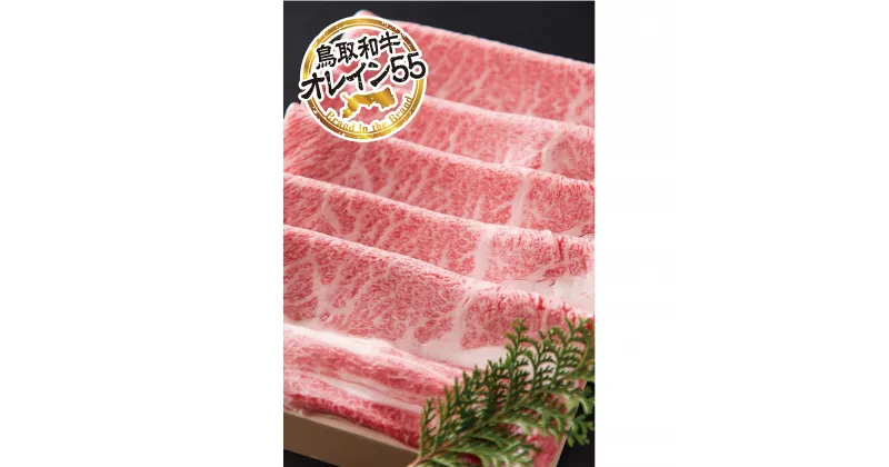 【ふるさと納税】鳥取和牛 最上級A5ランク オレイン55 肩ロース スライス（小） 約250g 国産 牛肉 和牛 黒毛和牛 ロース 鳥取和牛 牛肉 しゃぶしゃぶ すき焼き 煮物 鍋