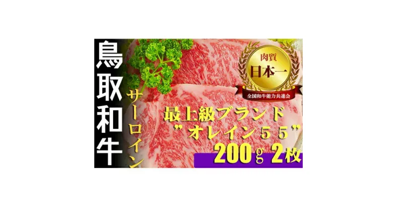 【ふるさと納税】鳥取和牛 最上級A5ランク オレイン55 牛サーロインステーキ （小） 約200g×2 国産 牛肉 和牛 黒毛和牛 サーロイン ステーキ