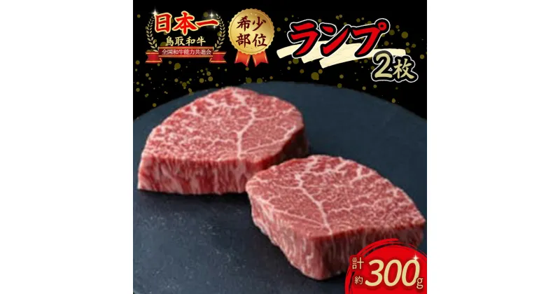 【ふるさと納税】鳥取和牛 希少部位ステーキ 「 ランプ 」 2枚（計約300g）国産 牛肉 希少 ランプ 赤身 和牛 黒毛和牛 鳥取県 倉吉市