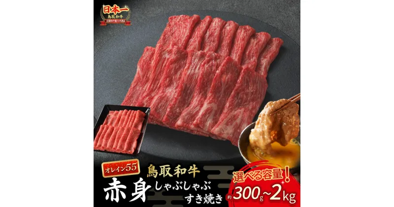 【ふるさと納税】鳥取和牛 最高級品質 オレイン55 赤身 しゃぶしゃぶすき焼き用 300g～2kg(500g×4) 鳥取和牛 オレイン55 肩ロース しゃぶしゃぶ すき焼き 国産 牛肉 ブランド牛 和牛 黒毛和牛