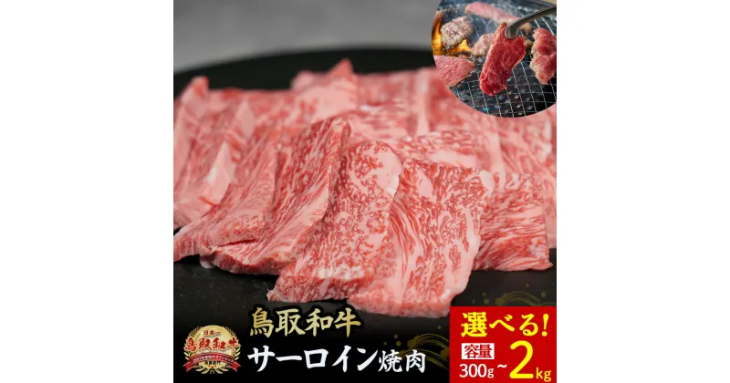 【ふるさと納税】鳥取和牛 サーロイン 焼肉用 300g～2kg(500g×4) 国産 牛肉 和牛 サーロイン 焼肉 黒毛和牛 焼き肉 肉 ブランド牛 鳥取県 倉吉市