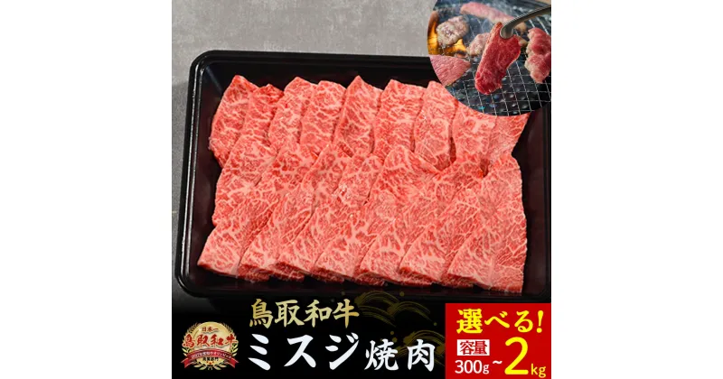 【ふるさと納税】鳥取和牛 ミスジ焼肉 300g～2kg(500g×4) 国産 牛肉 和牛 みすじ 希少 ミスジ 鳥取和牛 黒毛和牛 肉 焼き肉 ブランド牛 最高級部位 鳥取県 倉吉市