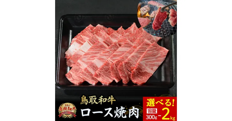 【ふるさと納税】鳥取和牛 ロース焼肉 300g～2kg(500×4) 国産 ブランド牛 牛肉 焼肉 希少 和牛 黒毛和牛 肉 ロース BBQ 冷凍 鳥取県 倉吉市