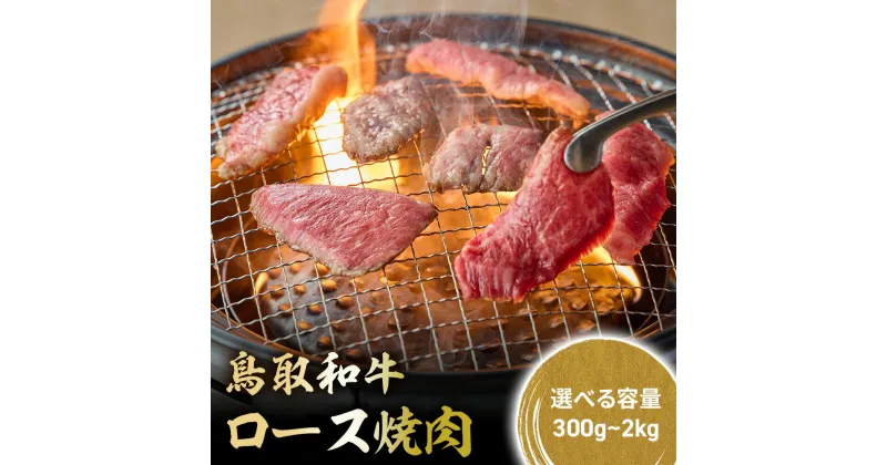 【ふるさと納税】 鳥取和牛 極上ロース焼肉 300g ～ 2kg ((500g × 4) 国産 ブランド牛 牛肉 焼肉 希少 和牛 黒毛和牛 肉 ロース BBQ 冷凍 鳥取県 倉吉市 KR1392