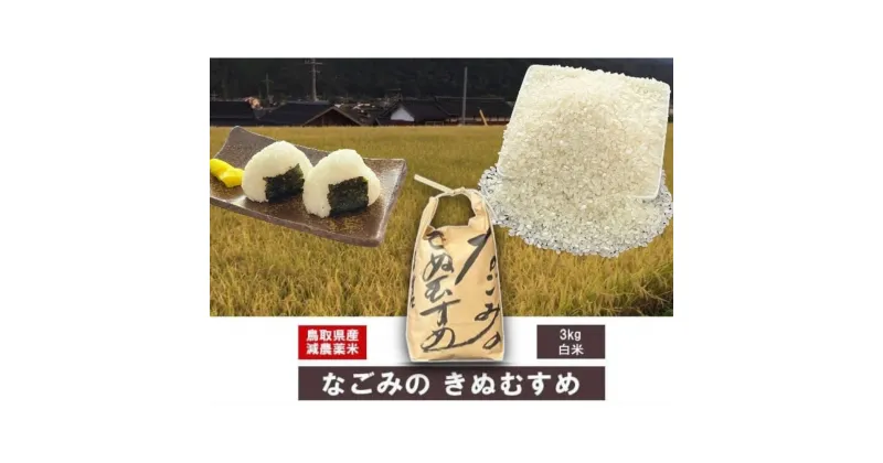 【ふるさと納税】 令和6年産米 なごみのきぬむすめ（3kg） 新米 お米 米 こめ コメ 白米 ブランド おいしい 健康 産地直送 米3キロ きぬむすめ 倉吉