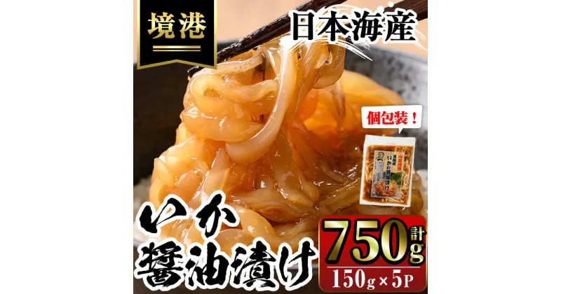 【ふるさと納税】網元直伝の漁師飯！いか醤油漬け 満足セット(計750g・150g×5P入) 国産 地魚 魚介 海鮮 醤油漬け 海の幸 おつまみ いか イカ 冷凍 贈答 【sm-AJ004】【福栄】