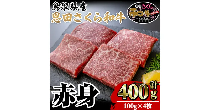 【ふるさと納税】鳥取和牛恩田さくら和牛 赤身肉(計400g・100g×4枚)牛肉 国産 肉 和牛 お肉 焼肉 焼き肉 赤身 ステーキ 山陰 贈答 ギフト冷凍【sm-BP010】【フジキコーポレーション】