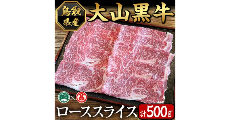 【ふるさと納税】大山黒牛ローススライス(500g)鳥取県 大山 境港市 牛肉 肉 和牛 焼肉用 ロース 冷凍 贈答 プレゼント ギフト【T-AC8】【大山ブランド会】