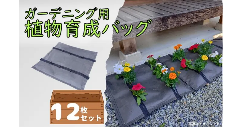 【ふるさと納税】【77003】ガーデニング用植物育成バッグ12枚　｜鳥取県 岩美町 植物育成 ガーデニング 土嚢