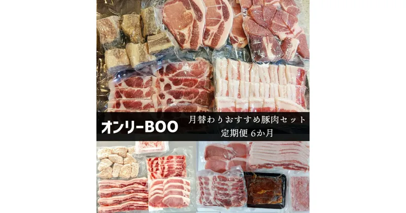 【ふるさと納税】【定期便6か月】198．オンリーBOO月替わりおすすめ豚肉セット定期便（半年）