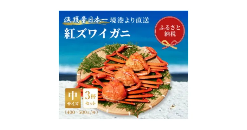 【ふるさと納税】【蟹セレブ】ズワイガニ(紅ズワイガニ)中3杯セット(400～500g×3)【配送不可地域：離島・北海道・沖縄県・東北・関東・信越、北陸・東海・九州】【1543629】