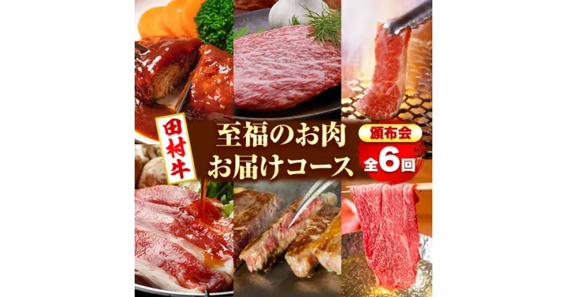 【ふるさと納税】【定期便全6回】田村牛 至福のお肉お届けコース 全6回 牛肉 すきやき しゃぶしゃぶ カルビ ハンバーグ ロースステーキ モモステーキ《2月上旬‐8月中旬頃出荷予定》 八頭町観光協会 肉のたむら 鳥取県 八頭町 送料無料