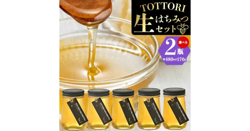 【ふるさと納税】蜂蜜 生はちみつ 糖度80度以上 TOTTORI生はちみつセット ビン 170g×2本 or 480g×2本《90日以内に出荷予定(土日祝除く)》大谷養蜂場 鳥取県 八頭町 非加熱 無添加 完熟 安全 健康 TOTTORI HACHIMITSU