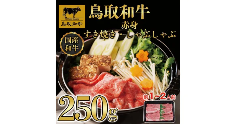 【ふるさと納税】鳥取和牛赤身すき焼きしゃぶしゃぶ250g | 肉 お肉 にく 食品 鳥取県産　人気 おすすめ 送料無料 ギフト