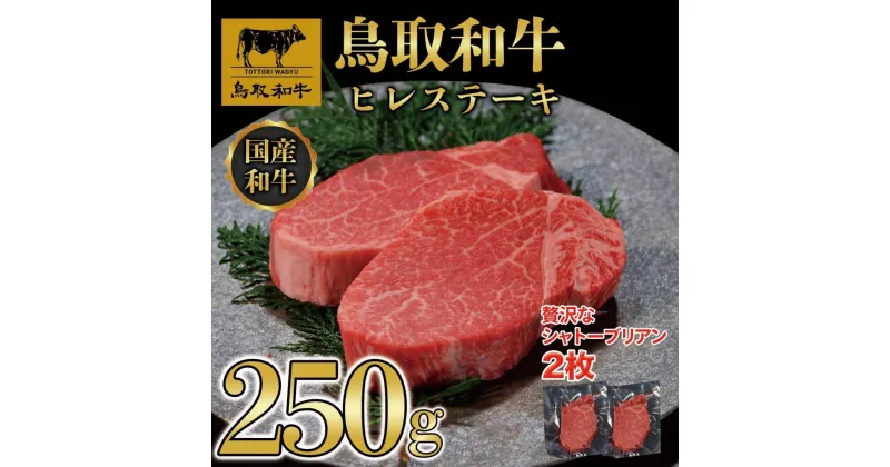 【ふるさと納税】鳥取和牛ヒレステーキ　2枚（250g）364 | 肉 お肉 にく 食品 鳥取県産 人気 おすすめ 送料無料 ギフト