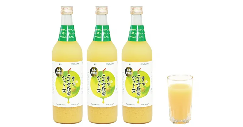 【ふるさと納税】贅沢二十世紀梨ジュース720ml×3本セット