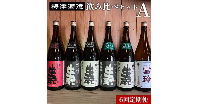 【ふるさと納税】【6回定期便】梅津酒造の飲み比べセットA （1800ml×1本）※着日指定不可※離島への配送不可