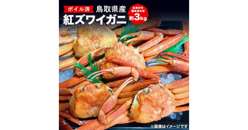 【ふるさと納税】鳥取県産ボイル紅ズワイガニおまかせ詰め合わせ（約3kg）※着日指定不可※離島への配送不可※2025年2月上旬～4月下旬頃に順次発送予定《かに カニ 蟹 紅ズワイガニ》