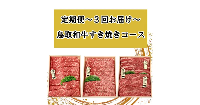 【ふるさと納税】TT02：【3回定期便】鳥取和牛すき焼きコース