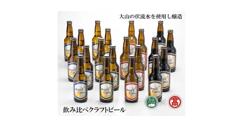 【ふるさと納税】DB63：AX2＜大山Gビール＞飲み比べセットB（大山ブランド会）ピルスナー・ヴァイツェン・ペールエール・スタウト 各330ml×5