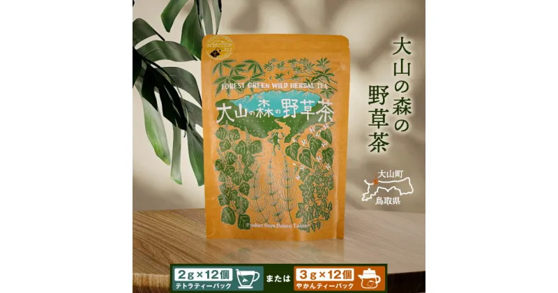 【ふるさと納税】OB-05 大山の森の野草茶（テトラティーバッグ　もしくはやかん用）　お茶 野草茶 ブレンド 手摘み ホット アイス 飲みやすい 鳥取県 鳥取県産 大山町 大山 お土産 返礼品 国産 お取り寄せ ご当地