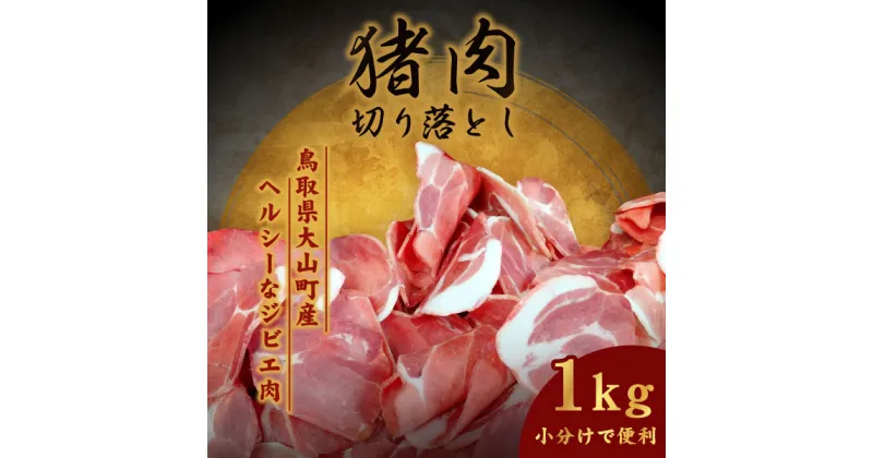 【ふるさと納税】GB-27　大山ジビエイノシシ肉切り落とし1kg　猪汁 炒め物 家庭料理 個包装 鳥取県 鳥取県産 大山町 大山 要冷凍 ジビエ肉 料理 調理 生肉 ジビエ イノシシ肉 いのしし 高級 高級品 返礼品 鳥取 肉料理 お肉