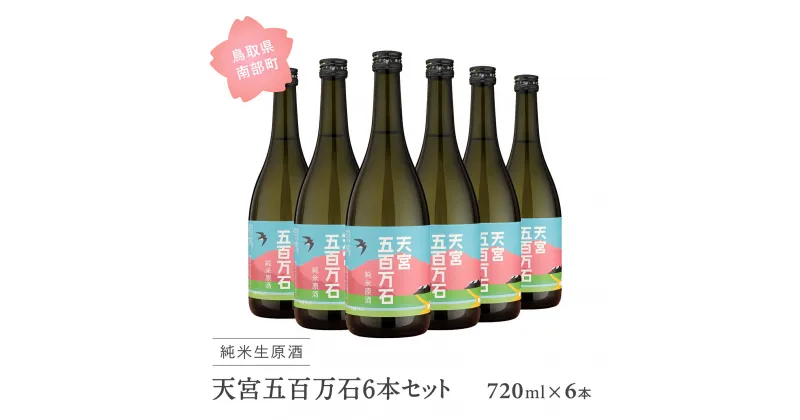 【ふるさと納税】稲田姫 天宮純米原酒6本セット 日本酒 720ml × 6本 純米原酒 お酒 酒 さけ sake 地酒 セット 稲田姫 食中酒 稲田本店 鳥取県南部町