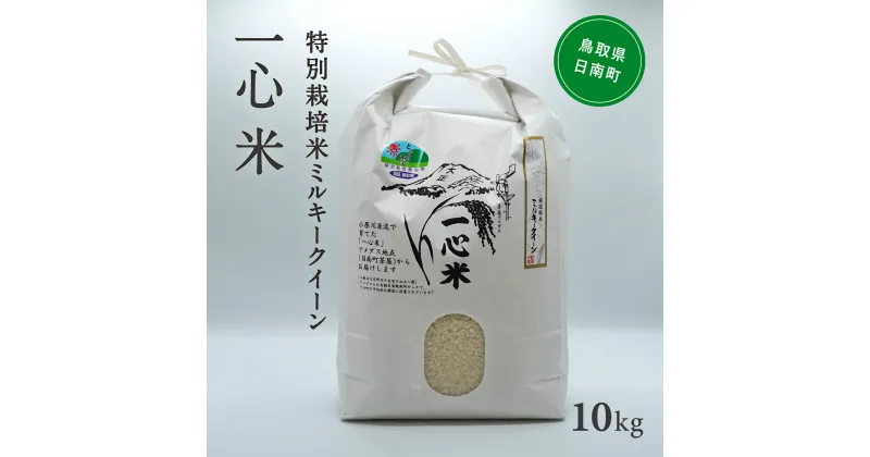 【ふるさと納税】【新米・予約】 令和6年産 矢原一心ファーム 特別栽培米 ミルキークイーン 10kg 米 お米 おこめ 鳥取県日南町 特別栽培