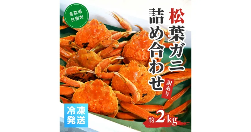 【ふるさと納税】【早期先行予約】境港水揚げ 訳あり 松葉ガニ 2kg 詰め合わせ (冷凍) OM-13-2 わけあり 松葉ガニ 松葉がに かに 蟹 カニ 鳥取県境港 御来屋漁港 みくりや漁港