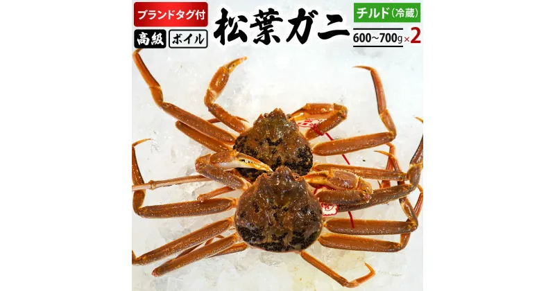 【ふるさと納税】【先行予約】ブランドタグ付高級ボイル松葉ガニ（600g～700gを2枚）OM-27 タグ付き 松葉ガニ 松葉がに かに 蟹 カニ 鳥取県境港 御来屋漁港