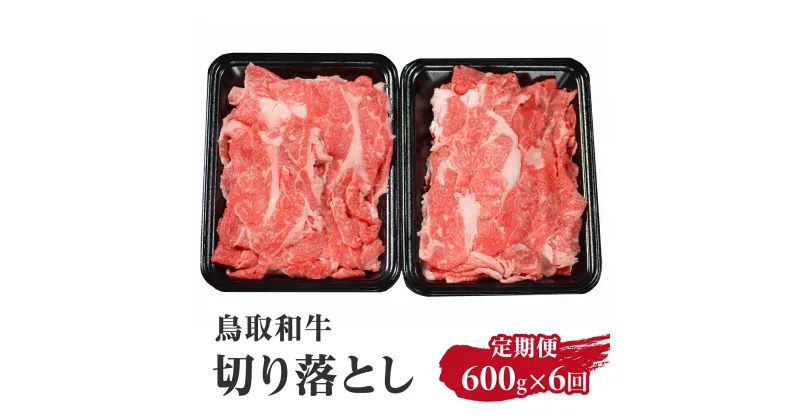 【ふるさと納税】定期便 鳥取和牛 切り落とし600g×6回 合計3.6kg HN50 【やまのおかげ屋】 和牛 牛肉 肉 鳥取県日野町