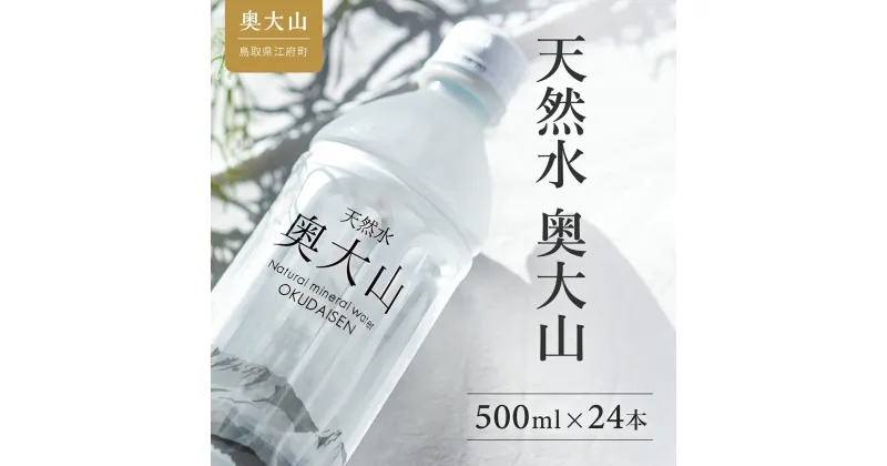 【ふるさと納税】天然水奥大山 500ml 1箱24本入り ミネラルウォーター 軟水 ペットボトル 送料無料 産地直送 500ミリ PET みず お試し 奥大山ブランド 0529