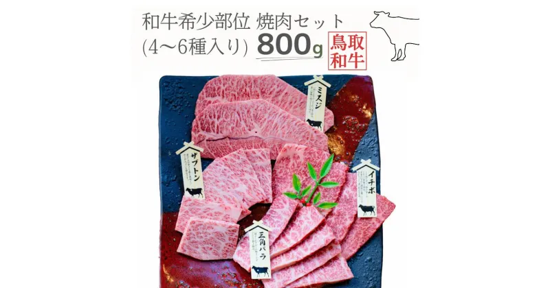 【ふるさと納税】鳥取和牛希少部位焼肉セット 計800g 4～6種 鳥取県産 ご当地ファーム大山望 MK2 0993