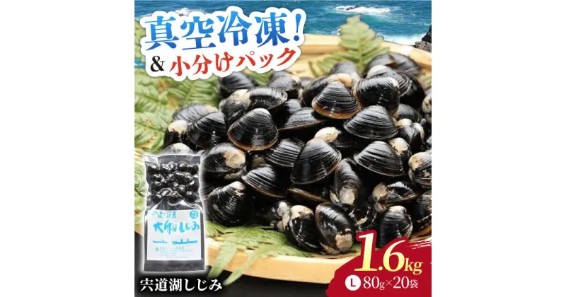 【ふるさと納税】生産量日本一！宍道湖産 ヤマトシジミLサイズ(真空冷凍) 80g×20袋 島根県松江市/有限会社日本シジミ研究所[ALBS002]