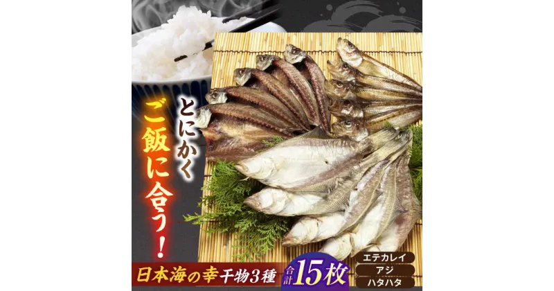 【ふるさと納税】一度食べたらやみつき！恵曇一夜干しセット3種×5尾 島根県松江市/有限会社丸三商店[ALCP002]