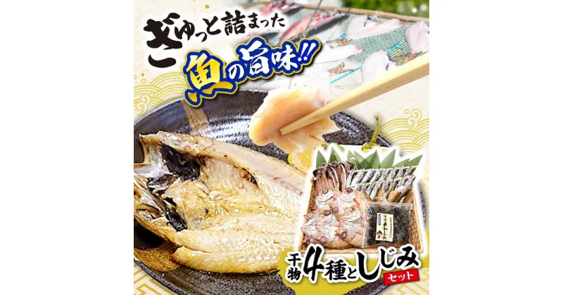 【ふるさと納税】ぎゅっと詰まった魚の旨味！干魚詰め合わせ【Bセット】干物4種としじみ 島根県松江市/株式会社K’s食品[ALAQ002]