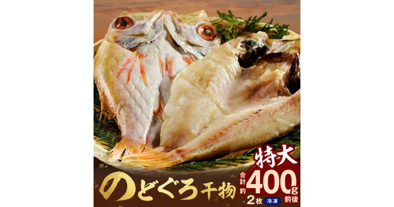 【ふるさと納税】のどぐろ干物 特大2枚（計400g前後）のどぐろ本来の旨味に出会う渾身の干物 河野乾魚店 魚介類 魚貝類 干物 干もの 一夜干し 新鮮 厳選 海鮮 個包装 【966】