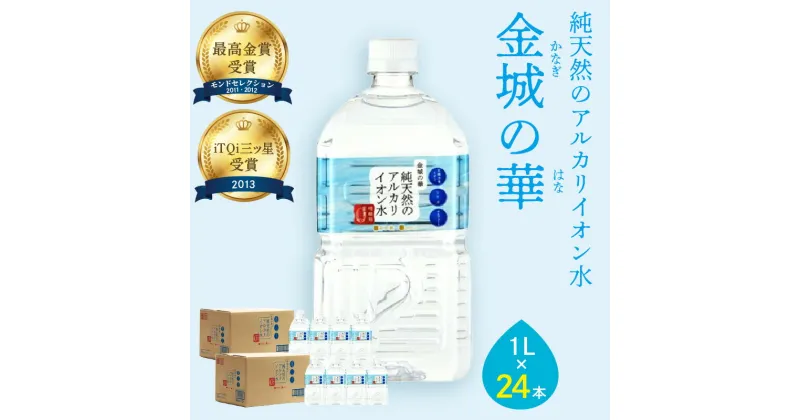 【ふるさと納税】ミネラルウォーター 金城の華 1L 12本入 2箱 飲料 飲料水 水 アルカリイオン水 天然水 1リットル 12本 セット 生活応援 新生活 準備 楽天市場 ふるさと納税 【1827】