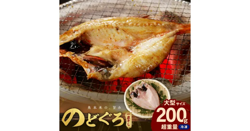 【ふるさと納税】のどぐろ一夜干し無添加個包装1枚「希少サイズ・大型200g超重量」産地直送 干物 魚 一夜干し 人気 大きい 天然 ボリューム ノドグロ【1927】