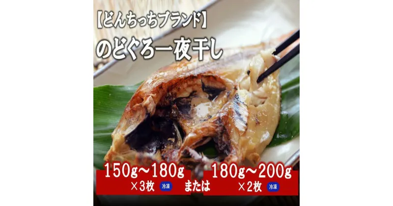 【ふるさと納税】【どんちっちブランド】のどぐろ一夜干し（150g〜200gx2〜3枚） のどぐろ ノドグロ 一夜干し ひもの どんちっち 産地直送 山陰浜田 ふるさと納税 干物【1964】